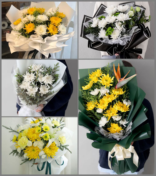 贵州毕节市织金县龙场镇太平村白事花束代送